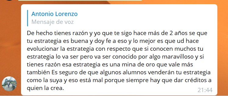 Testimonio 4 de Telegram de Rony Garay Testimonio 4 de Telegram de Rony Garay